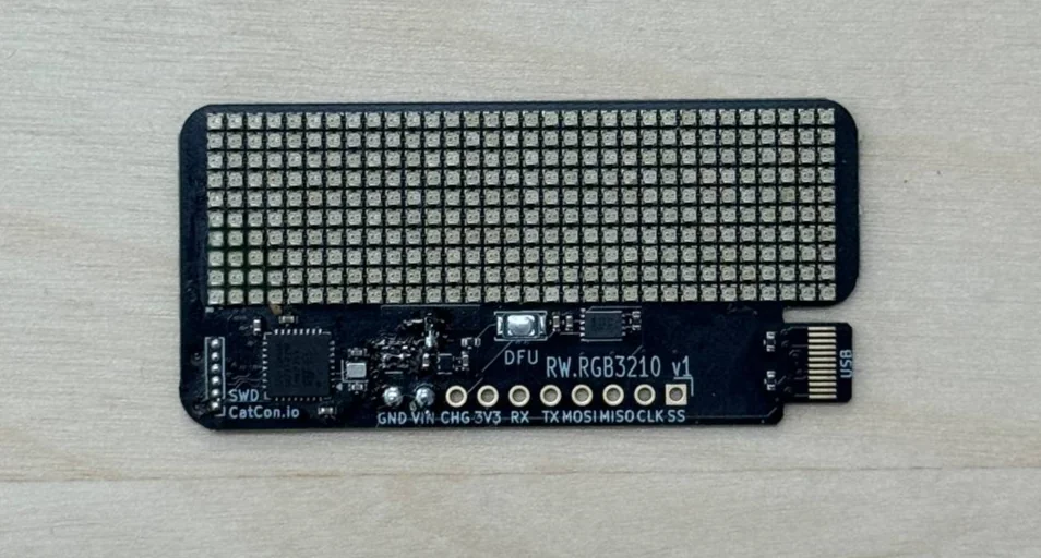 RW.RGB3210 LED matrix board prototype